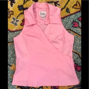 Lilly Pulitzer Wrap Around Women’s Shirt Size 10
